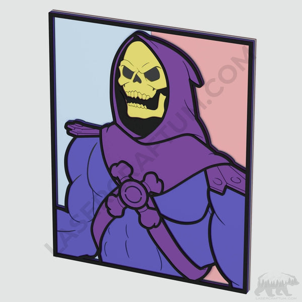 Skeletor Layered Design for cutting