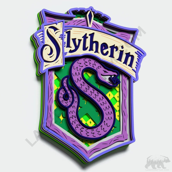 Slytherin Crest Layered Design for cutting