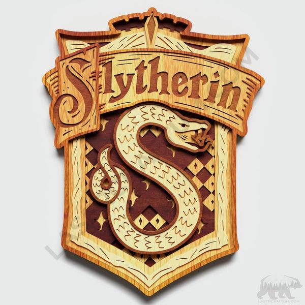 Slytherin Crest Layered Design for cutting