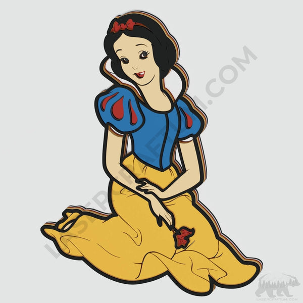 Snow White Layered Design for cutting