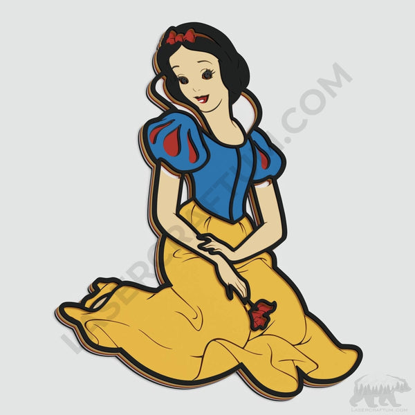 Snow White Layered Design for cutting