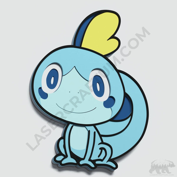 Sobble Pokemon Layered Design for cutting