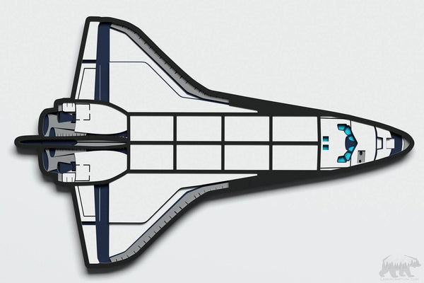 Space Shuttle Layered Design for cutting