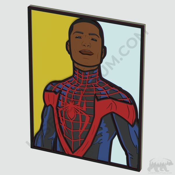 Spider-Man Miles Morales Layered Design for cutting