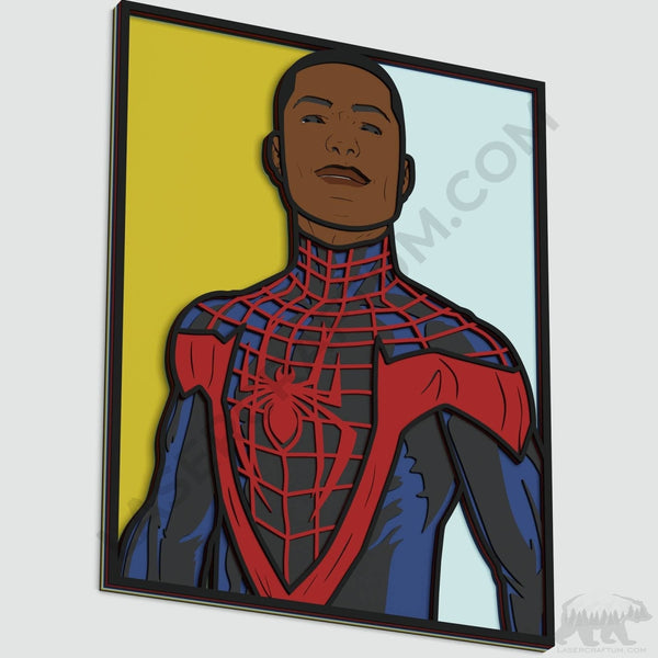Spider-Man Miles Morales Layered Design for cutting