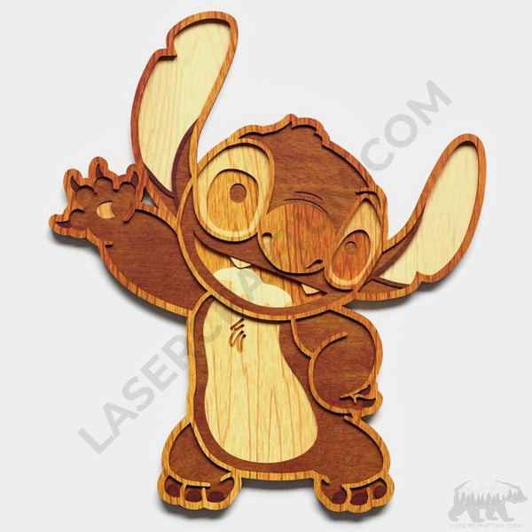 Layout Design Stitch Stitch Layered Design for cutting - LaserCraftum
