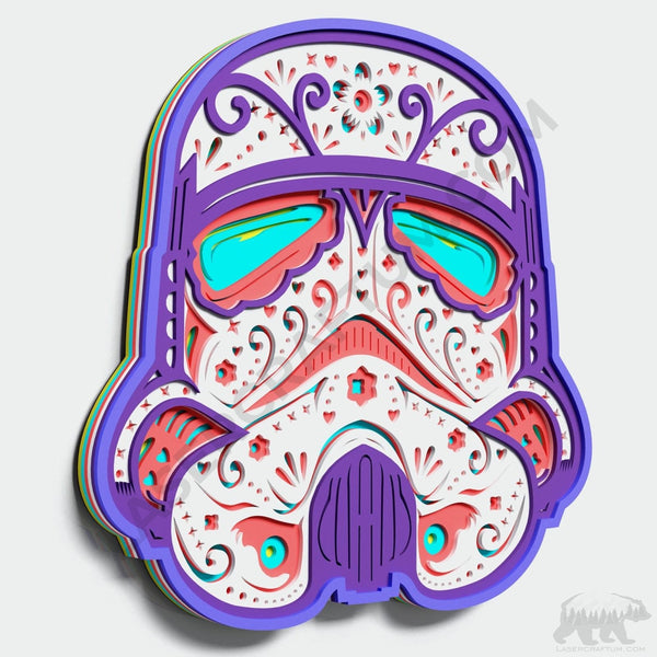 Stormtrooper Head Layered Design for cutting