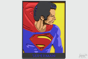 Superman Layered Design for cutting