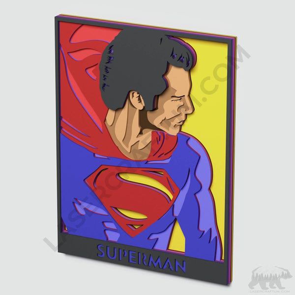 Superman Layered Design for cutting
