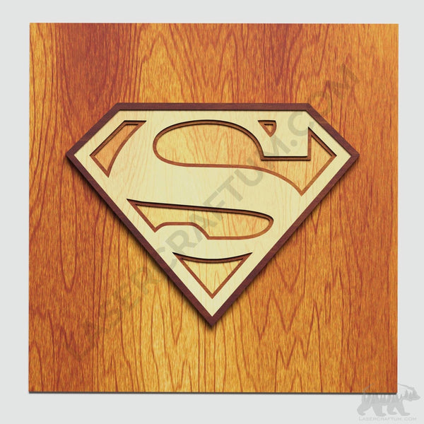 Superman Sign Layered Design for cutting