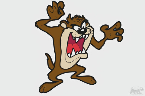 Tasmanian Devil Layered Design for cutting