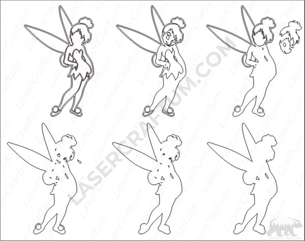 Tinkerbell v2 Layered Design for cutting