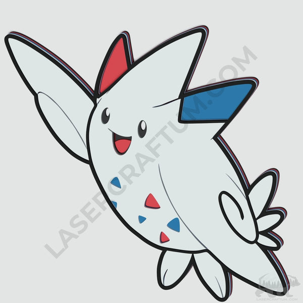 Togekiss Pokemon Layered Design for cutting