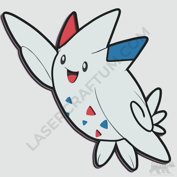Togekiss Pokemon Layered Design for cutting