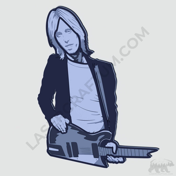 Tom Petty Layered Design for cutting