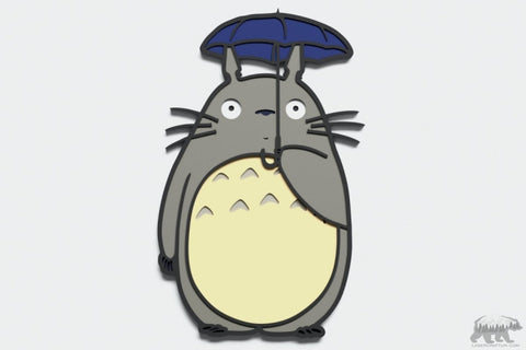 Totoro Multilayer Design for cutting - LaserCraftum