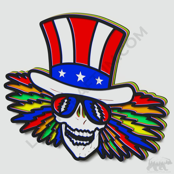 Uncle Sam Layered Design for cutting