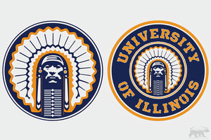 University of Illinois Logo Layered Design for cutting