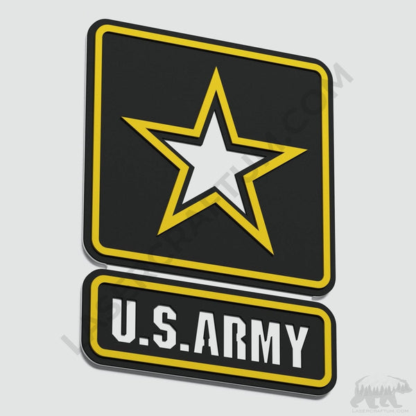 US Army Logo Layered Design for cutting