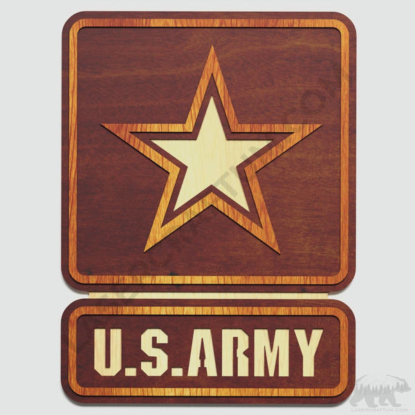 US Army Logo Layered Design for cutting