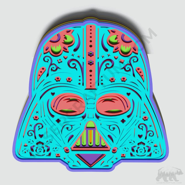 Vader Head Layered Design for cutting