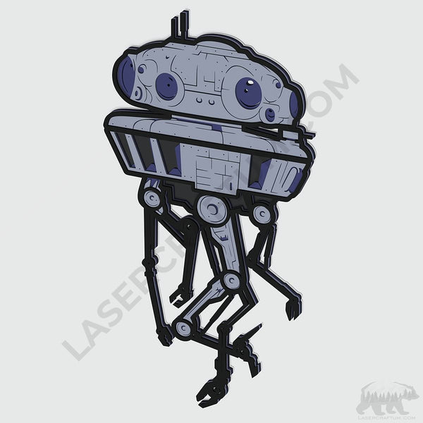 Viper probe droid Layered Design for cutting