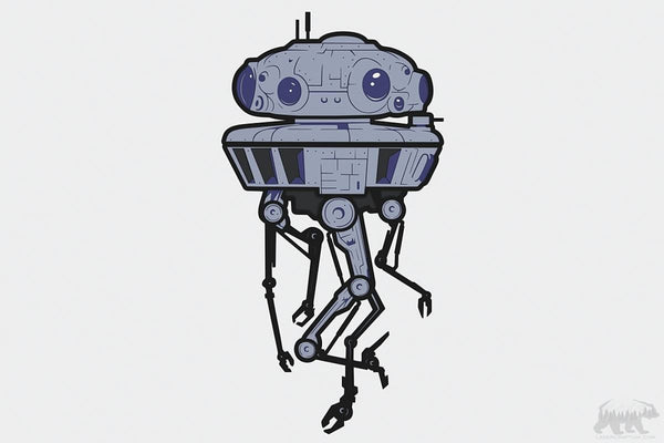 Viper probe droid Layered Design for cutting