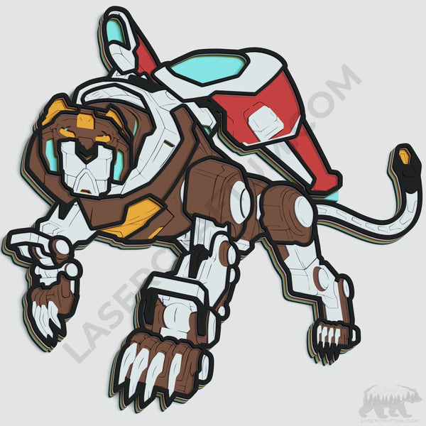 Voltron Lion Layered Design for cutting