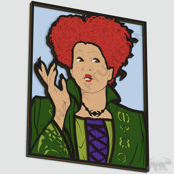 Winifred Sanderson (Hocus Pocus) Layered Design for cutting