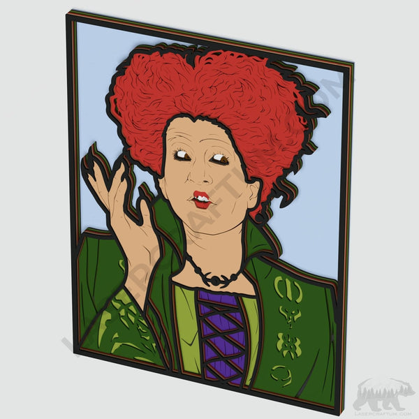 Winifred Sanderson (Hocus Pocus) Layered Design for cutting
