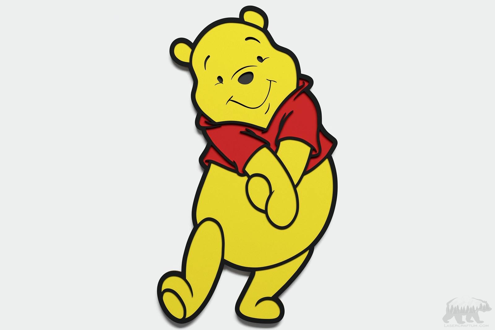 Winnie the Pooh Layered Design for cutting