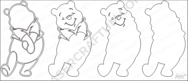 Winnie the Pooh Layered Design for cutting