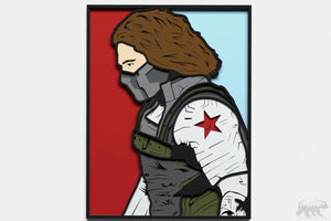 Winter Soldier Layered Design for cutting