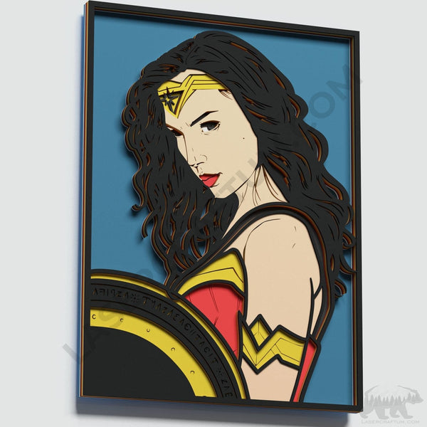 Wonder Woman Layered Design for cutting