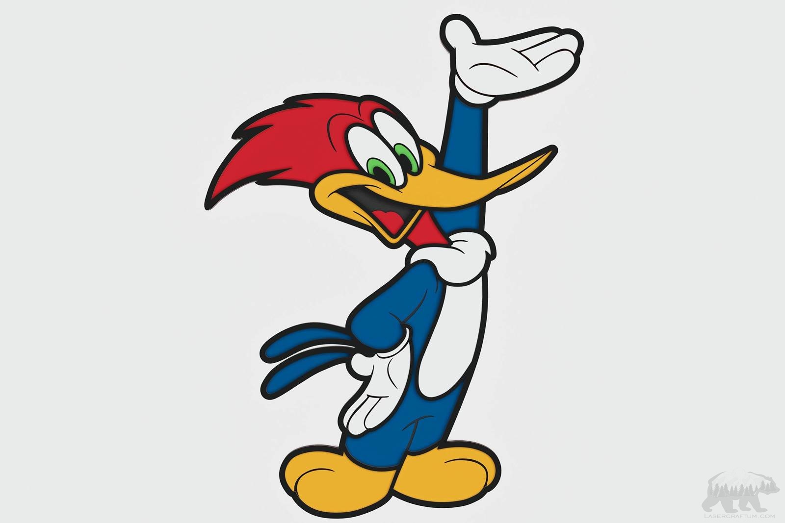 Woody Woodpecker Layered Design for cutting