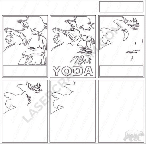 Yoda Layered Design for cutting